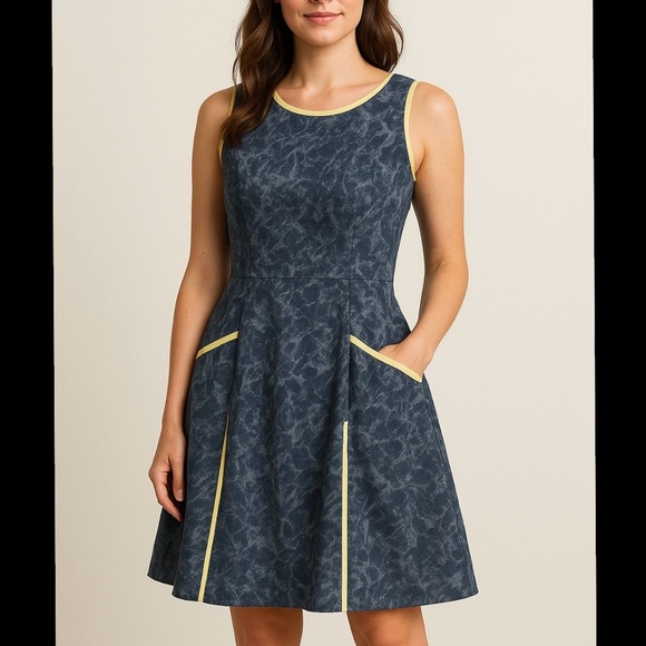 ModCloth Myrtlewood of California Sleeveless Retro Cotton Dress M Made in USA - Picture 1 of 13